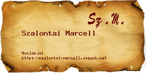 Szalontai Marcell névjegykártya