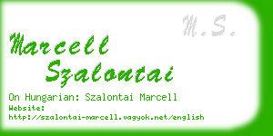 marcell szalontai business card